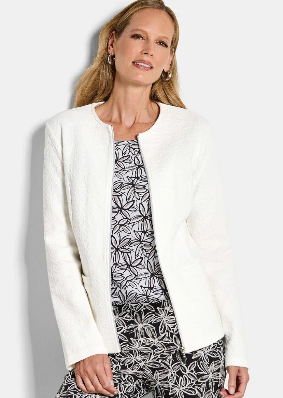 Veste en jersey élégante, confectionnée en coton