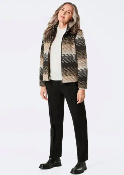 Veste en laine avec motif jacquard