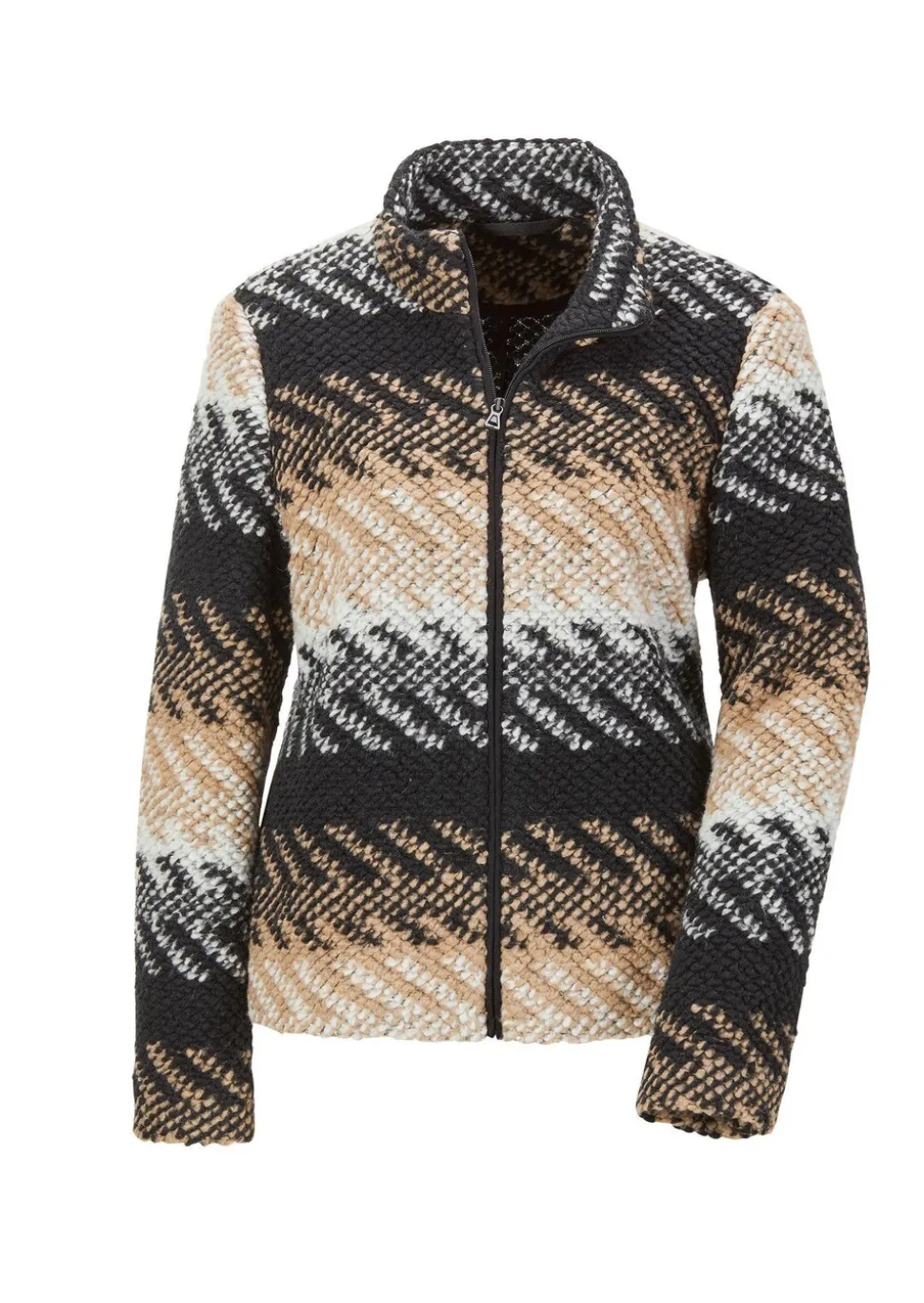 Veste en laine avec motif jacquard