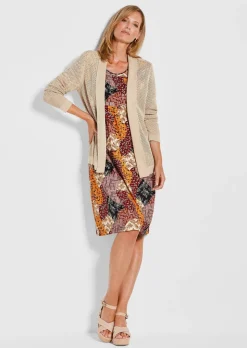 Veste en tricot au motif ajouré raffiné