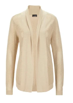 Veste en tricot au motif ajouré raffiné