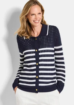 Veste en tricot avec col polo