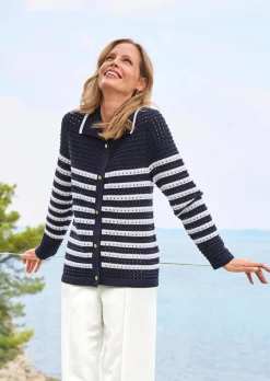 Veste en tricot avec col polo