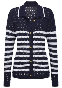 Veste en tricot avec col polo
