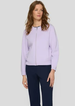 Veste en tricot avec fermeture zippée