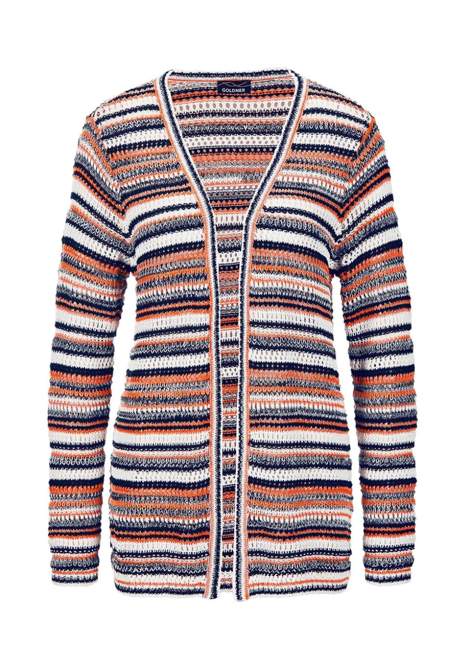 Veste en tricot avec motif à rayures