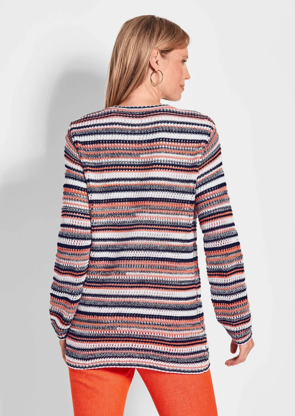 Veste en tricot avec motif à rayures