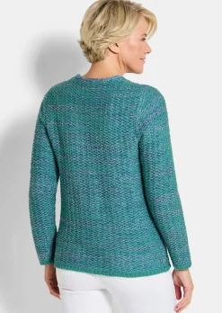 Veste en tricot avec zip sous patte