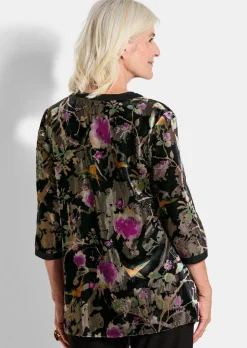Veste en velours dévoré
