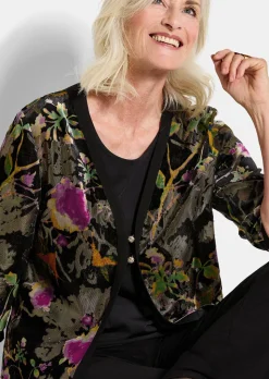 Veste en velours dévoré
