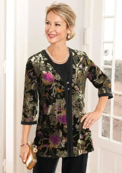 Veste en velours dévoré