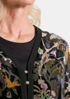 Veste en velours dévoré
