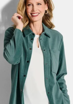 Veste en velours finement côtelé