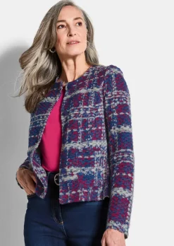 Veste Jacquard en jersey structuré