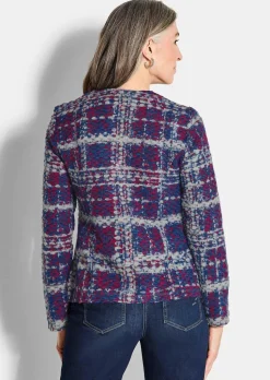 Veste Jacquard en jersey structuré