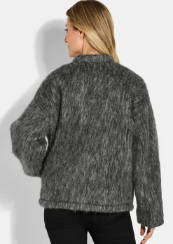 Veste laineuse, aspect fourrure