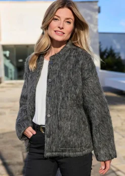 Veste laineuse, aspect fourrure