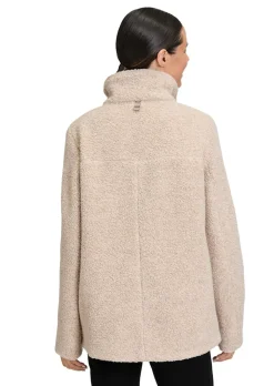 Veste laineuse, aspect peluche