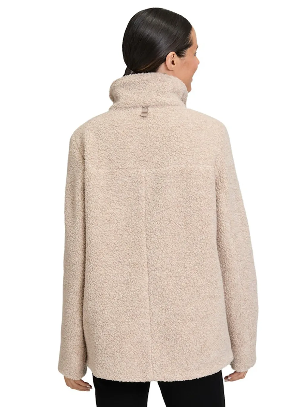 Veste laineuse, aspect peluche