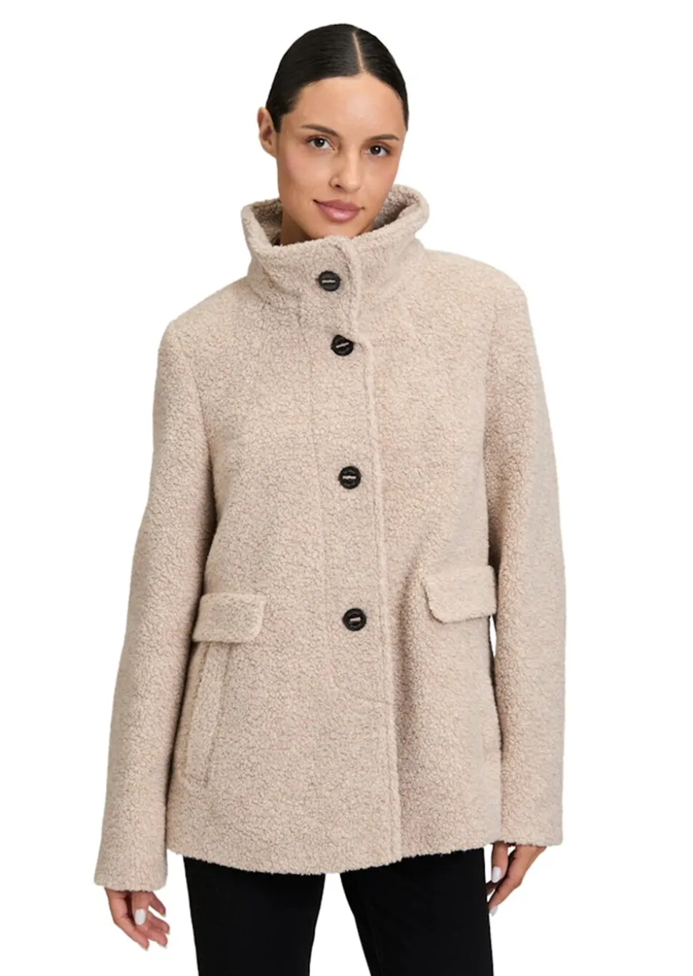 Veste laineuse, aspect peluche