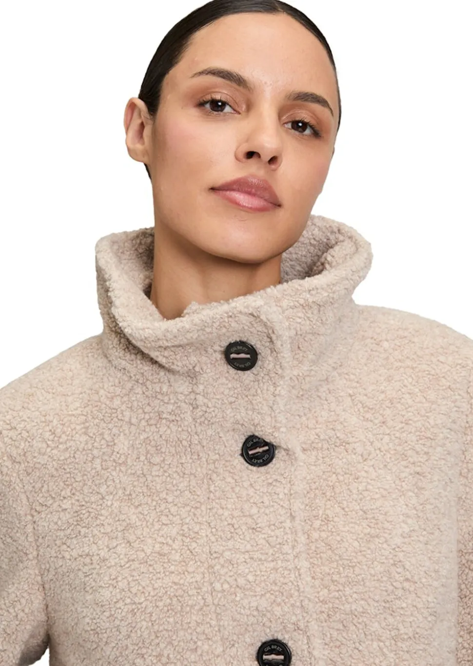 Veste laineuse, aspect peluche