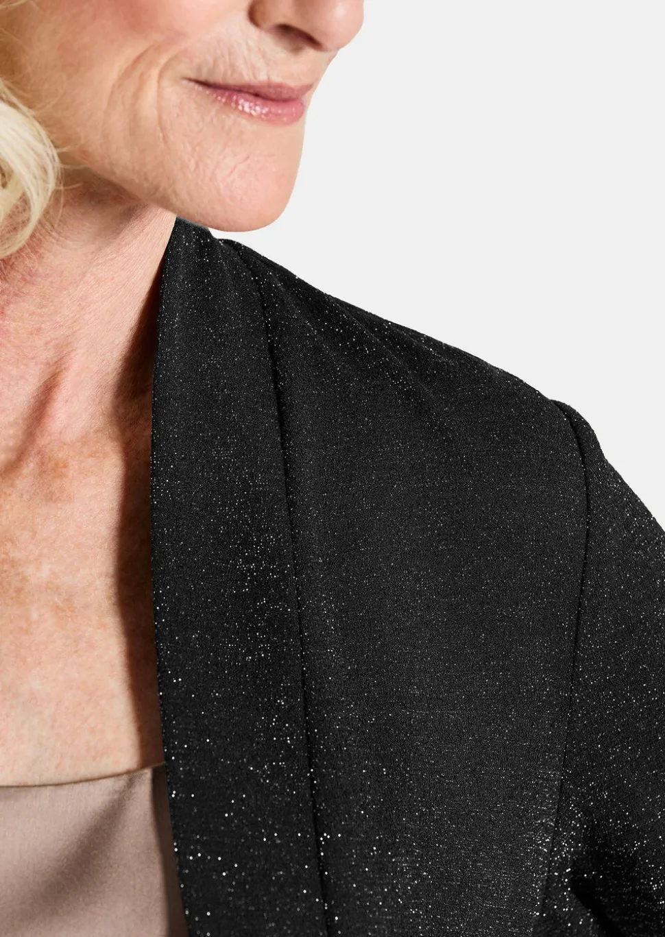Veste élégante en jersey avec fils Lurex