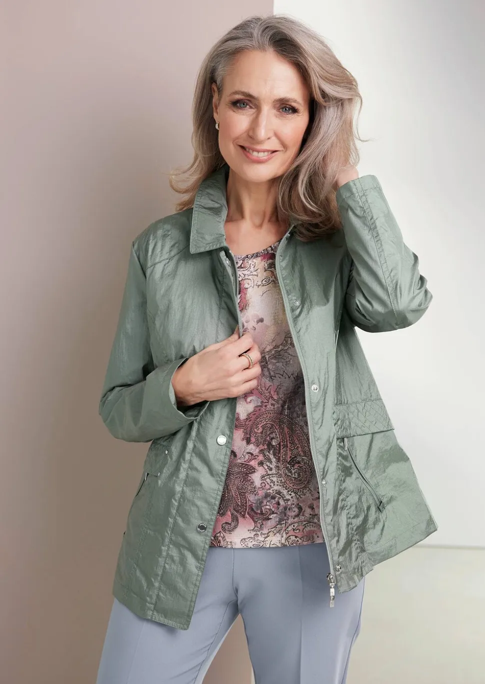 Veste légère avec reflets délicats