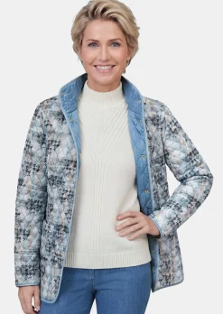 Veste légère réversible avec surpiqûres en losange