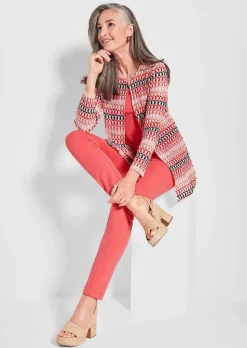 Veste longue, aspect dentelle
