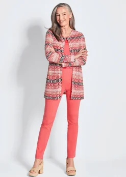 Veste longue, aspect dentelle