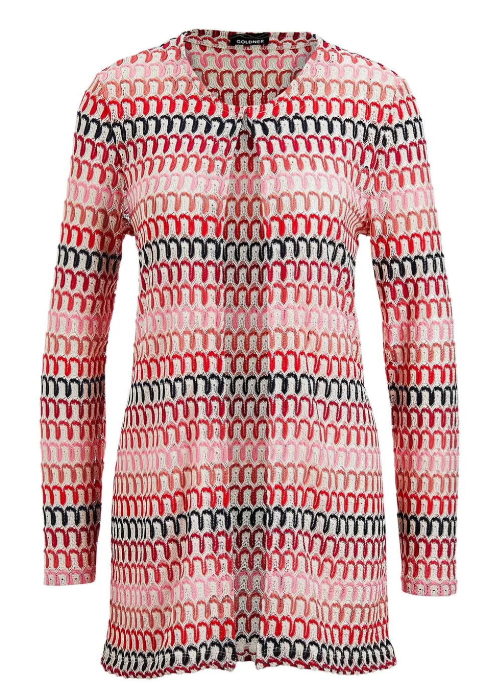 Veste longue, aspect dentelle