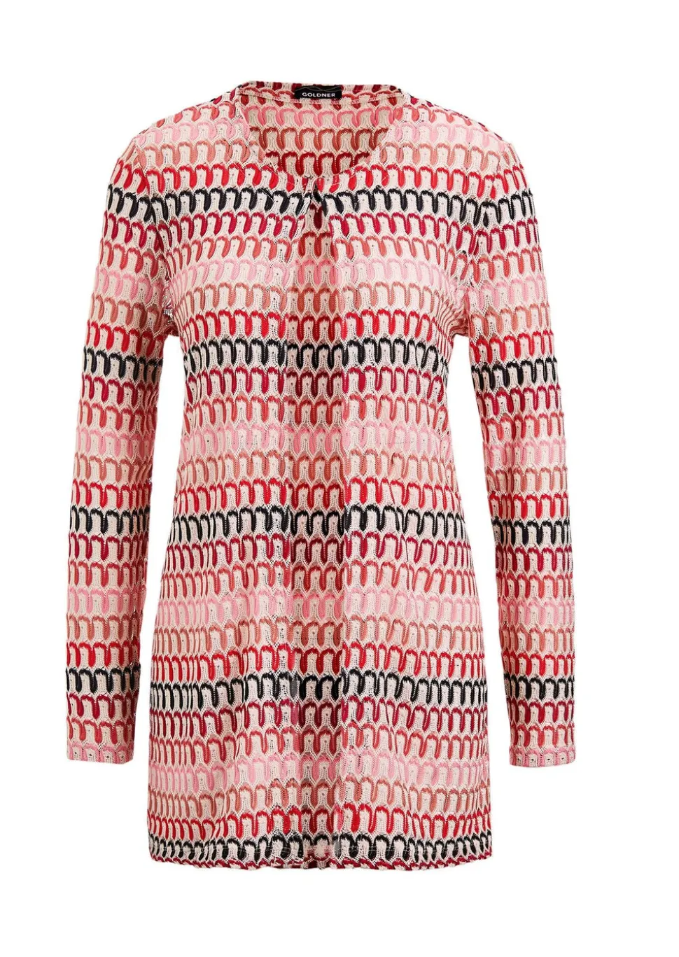 Veste longue, aspect dentelle