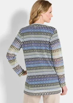 Veste longue, aspect dentelle