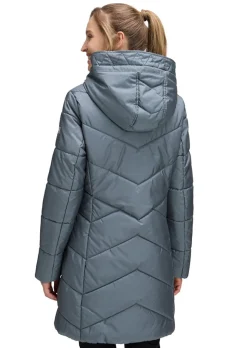 Veste longue avec fermeture par zip va-et-vient