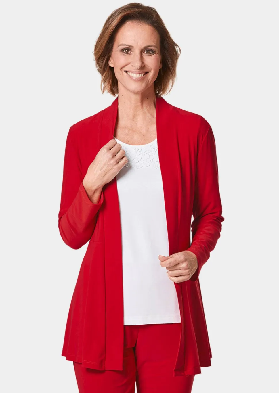 Veste longue en jersey
