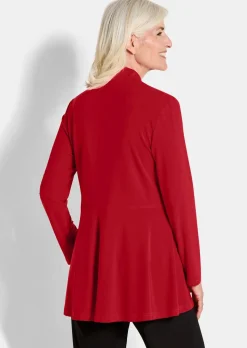 Veste longue en jersey
