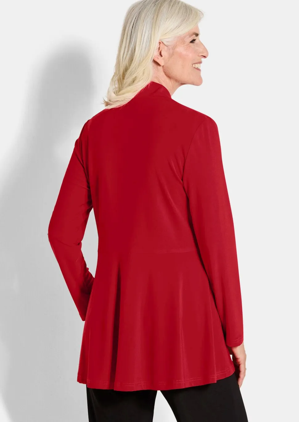 Veste longue en jersey