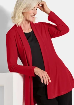 Veste longue en jersey