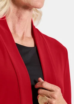 Veste longue en jersey