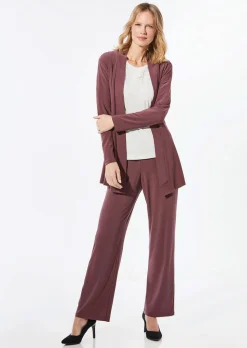 Veste longue en jersey