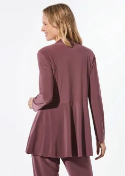 Veste longue en jersey