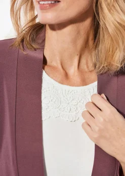 Veste longue en jersey