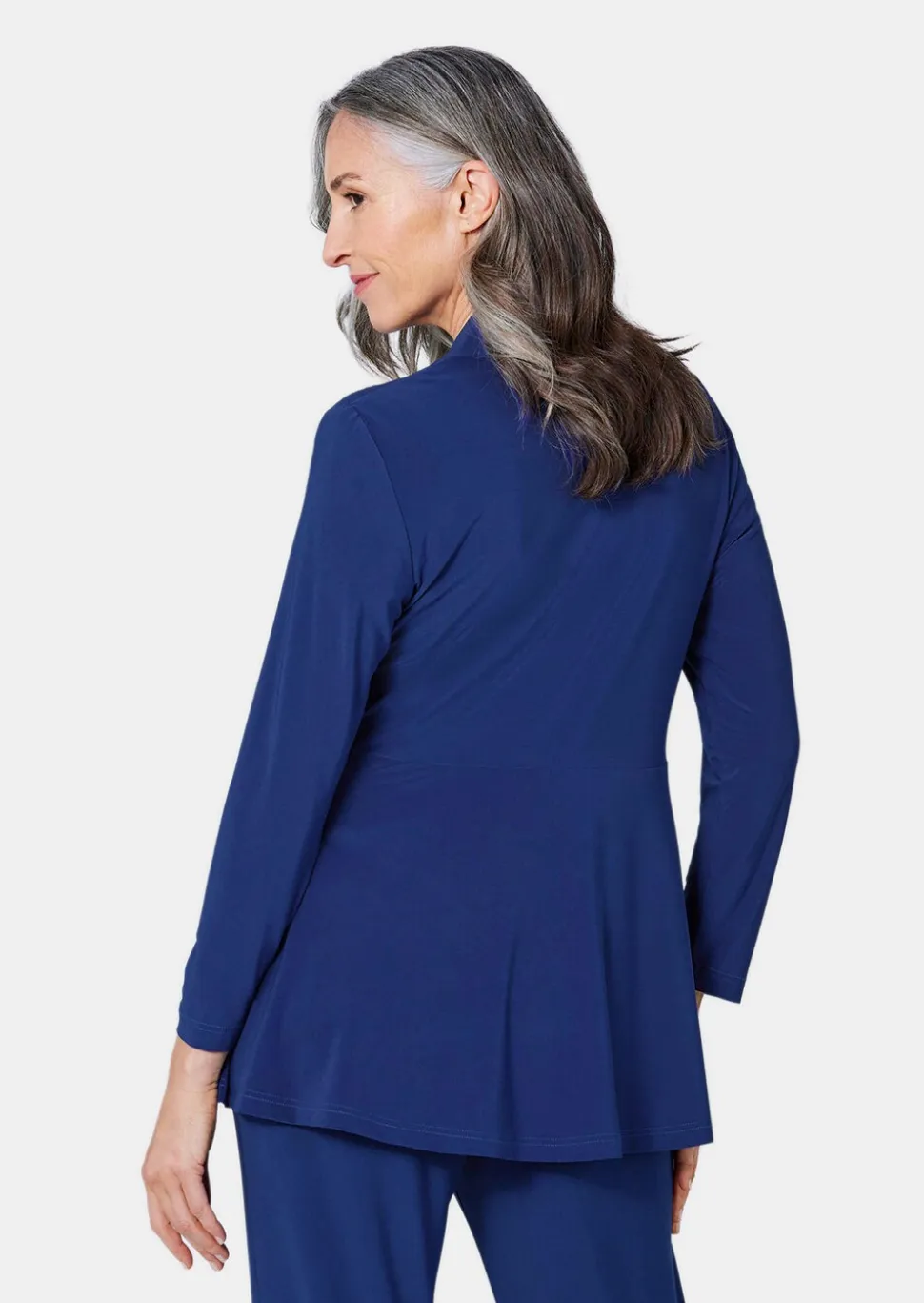 Veste longue en jersey