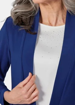 Veste longue en jersey