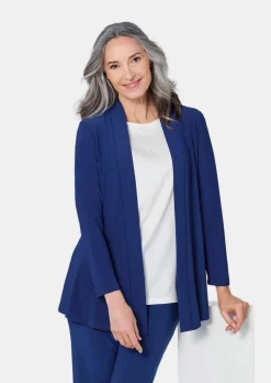 Veste longue en jersey