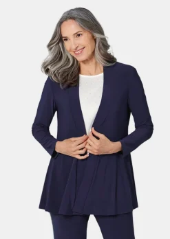 Veste longue en jersey