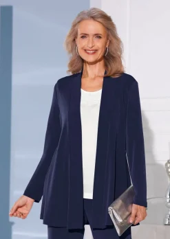 Veste longue en jersey
