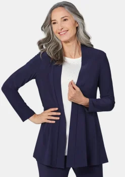 Veste longue en jersey