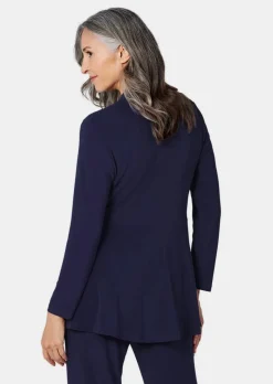 Veste longue en jersey