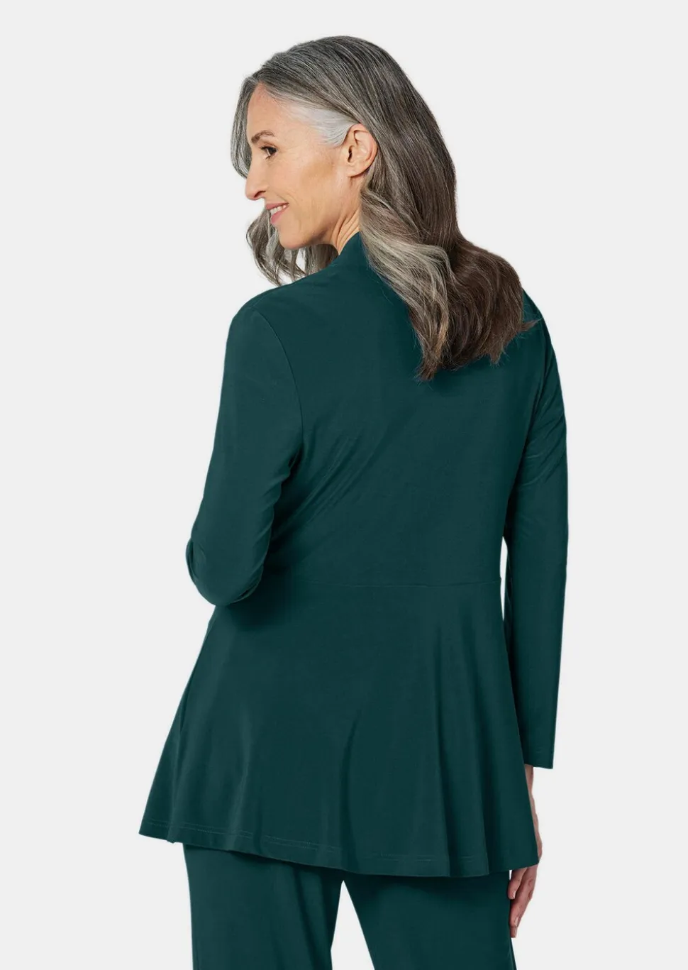 Veste longue en jersey